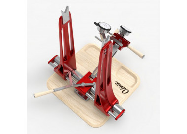 Wheel truing stand optimised for fast and precise wheel building
