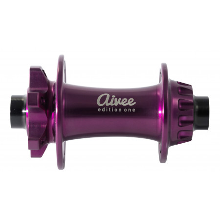 Front photo of the purple Edition One SL front hub