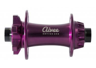 Front photo of the purple Edition One SL front hub