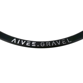 AIVEE.GRAVEL MAX wheel with white sticker