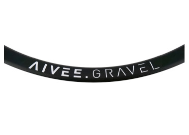 AIVEE.GRAVEL MAX wheel with white sticker