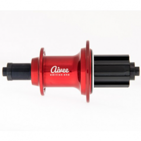 Red AIVEE Edition One rear hub for bent spokes