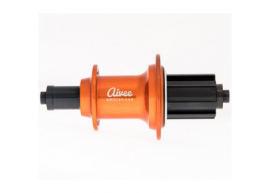 Orange rear hub for bent spokes